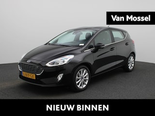 Ford Fiesta 1.0 EcoBoost Titanium | Automaat | Winterpack | Stoel/Stuur verwarming | LMV | Keyless | Parkeer sensoren | Cruise Control | Bluetooth | Navigatie | Climate control | Apple carplay | DAB
