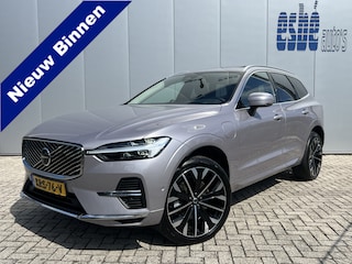 Volvo XC60 2.0 T8 455 Pk AWD Ultra Bright Facelift model 2026 ! Trekhaak Luchtvering Bowers Wilkins Comfortstoelen Nappa leer + Massage + Ventilatie 360 Camera Panoramadak 21 Inch Velgen Pilot Assist ACC BLIS Apple Carplay Android Au Vol Opties en in Nieuwstaat ! Long Range 1e Eigenaar BTW Auto
