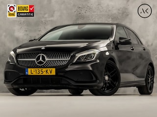 Mercedes-Benz A-klasse 180 AMG Night Edition Automaat (NAVIGATIE, LEDER/ALCANTARA, DIAMOND GRILL, STOELVERWARMING, GETINT GLAS, SPORTSTOELEN, CRUISE, LED KOPLAMPEN, NIEUWSTAAT)