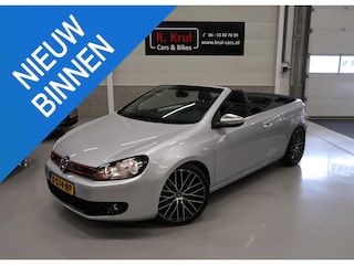Volkswagen Golf Cabriolet 1.2 TSI BMT Airco-ECC Leer Sportstoelen PDC Stoelverwarming 19" LMV Cruise control Boekjes Windscherm Zeer nette auto, lage km.stand
