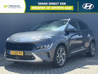 Hyundai Kona 1.6 GDI HEV Premium All Season Banden | Elektrisch Verstelbare Stoelen | Lederen Bekleding | Adaptive Cruise Control | Achteruitrijcamera | Led | Stoel & Stuurverwarming | 18 Inch Lichtmetalen Velgen