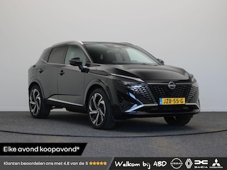 Nissan Qashqai 158pk MHEV Xtronic Tekna Plus | Panorma dak | Lederen bekleding | BOSE audio | Rondomzicht camera | Sfeerverlichting | Pilot Assist | 1800KG trekgewicht! |