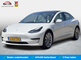 Tesla Model 3 Standard RWD Plus 60 kWh SOH 84,8% / Trekhaak / 19'' LMV ( € 1.700 ) / Autopilot / 3 Fase / Stoelverwarming / Panoramadak / Memory / Dodehoek /