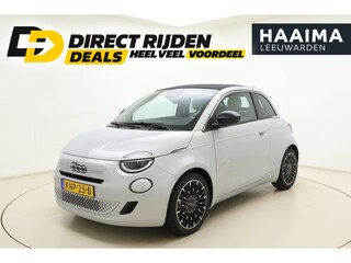 Fiat 500 1.0 Hybrid La Prima Cabrio | DEMO | Lederen bekleding | Camera | 8 Jaar speciale garantie | Parkeersensoren | Climate control