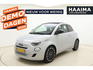 Fiat 500 1.0 Hybrid La Prima Cabrio | DEMO | Lederen bekleding | Camera | 8 Jaar speciale garantie | Parkeersensoren | Climate control