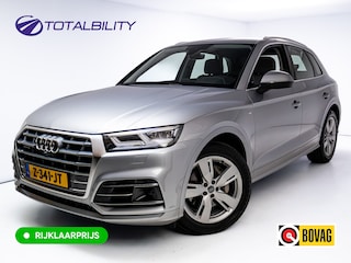 Audi Q5 50 TFSI e quattro S-Line | Luchtvering | Elec. trekhaak | Adaptieve cruise | Memory stoel | 360 Camera | Elec. achterklep | Navigatie, DAB, Stoelverwarming, Parkeerassistent, PDC V+A