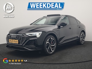 Audi Q8 e-tron 55 Quattro S edition 95 kWh 408pk Dealer O.H | Luchtvering | Panodak | Black Optic | Adaptive Cruise | 360 Camera | B&O Soundsystem | 21"L.M | Alcantara Sportstoelen Memory | Apple Carplay | Matrix LED |