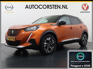 Peugeot 2008 EV Allure 50kWh SOH 97% Two Tone 3D-Navi Stoelverwarming Apple Carplay Android Auto Ecc Cruise Control Regen-Lichtsensor Privacy Glas Keyless Connected-Apps DAB Bluetooth Led Lane Assist Isofix Dealeronderhouden 1e Eigenaar Origineel Nederlandse Auto