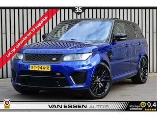 Land Rover Range Rover Sport 5.0 V8 Supercharged SVR Pano Carbon Head-Up Meridian Vol Opties! Unieke Kleur!