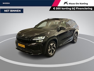 Skoda Kodiaq 1.5 TSI PHEV 204pk DSG Sportline Business · Panoramadak · Camera · Inklap. Trekhaak · Canton Audio · Elek. Stoelen + Geheugen · Dodehoeksensor · Garantie t/m 04-08-2029 of 100.000km