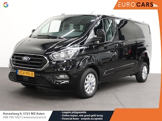 Ford Transit Custom 300 2.0 TDCI L2H1 Limited Dubbele cabine Automaat Navi Airco 2x Schuifdeuren Trekhaak Parkeersensoren Carplay