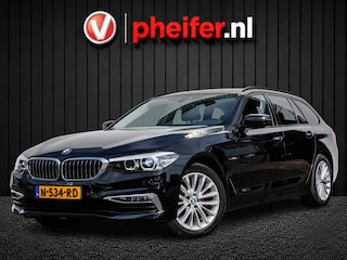 BMW 5-serie Touring 520d High Executive Luxury line Lederen int./ Camera/ Sfeerverlichting/ Stuur+stoelverwarming/ Blindspot