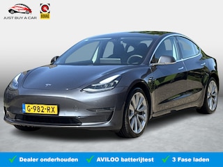 Tesla Model 3 Long Range AWD 75 kWh SOH 86,8% / 19'' Lichtmetalen Velgen ( € 1.700 ) / Autopilot  /3 Fase / Adaptive Cruise / Panoramadak / Memory / 5x Stoelverwarming /