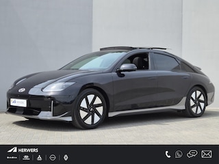 Hyundai Ioniq 6 Business 77.4 kWh / SOH 100% / Fabrieksgarantie tot 05-2028 / Bose Audio Systeem / Dealer onderhouden / Glazen schuif- en kanteldak / CCS snelladen / Head Up Display / Elektrische achterklep / Trekgewicht 1500 kg / Rondomzicht camera / Stuur- Stoel & Achterbank verwarming /