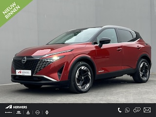 Nissan Qashqai 1.5 e-Power N-Connecta / Fabrieksgarantie tot 12-2024 / Facelift model / Navigatie / Adaptieve CC / Two Tone / Apple Carplay Android / Dode hoek detectie / Camera 360° / 18" LM wielen /