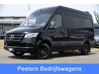 Mercedes-Benz Sprinter 317 1.9 CDI L2H2 RWD Black Edition Camera, Cruise, Carplay, LED, 170pk, Automaat, Stoelverwarming, Standkachel, Mbux, Leder, Uniek!