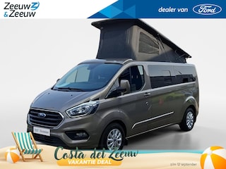 Ford Transit Custom Camper 2.0 TDCI L2H1 Limited | Distributie is vervangen | Camper met 2 slaapplaatsen | Keuken met gootsteen- koelkast- gasfornuis | Zonnescherm | Trekhaak