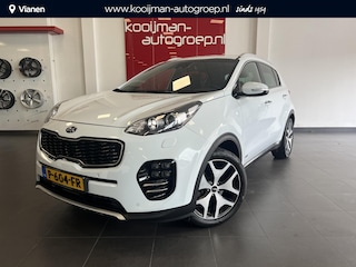 Kia Sportage 1.6 T-GDI 4WD GT-Line AUTOMAAT, Stoel+ Stuurverwarming, Navigatie,Achteruitrijcamera, 19 Inch lm velgen,Smart key,Volledig lederen bekleding, Treeplanken! Caravanauto