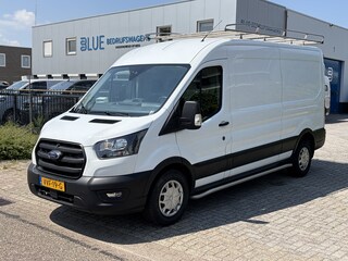 Ford Transit 330 2.0 TDCI 130PK MHEV L3H2 Trend ✓ 3-zits ✓ navigatie ✓ camera ✓ imperiaal ✓ trekhaak 2,5 ton