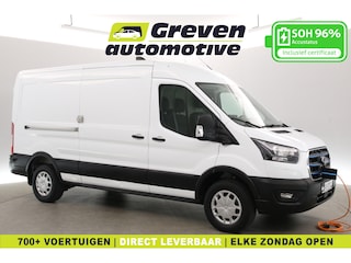 Ford Transit 68 kWh L3H2 | Snelladen | SOH 96% | 360° Camera | Clima | Cruise | 3 Zits | Carplay | Navi | Parkeersens.