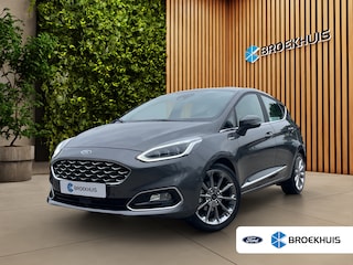 Ford Fiesta 1.0 EcoBoost Vignale Lage KMstand! | Leder | Carplay | Stoel- stuurverw. | Adaptieve cruise | Camera | 17"