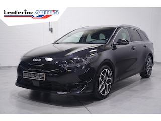 Kia Ceed Sportswagon 1.0 T-GDi MHEV DynamicPlusLine 1e eigen. NAP 17"-lmv PDC achter camera Navigatie half lederen bekleding APPLE-carplay DAB-ontvangst lane-assist stoel/stuur-verwarming ACC dakrail-allu electrische-achterklep private-glas LED-verlichting