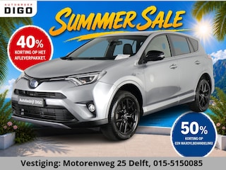Toyota RAV4 2.5 STYLE HYBRIDE 4-WD SILVERLINE GARANTIE 4-2028* 1650 TREKGEWICHT . GARANTIE TOT 04-2028! . PARKEERSENSOREN VOOR & ACHTER . KEYLESS ENTRY .