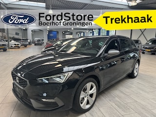 Seat Leon Sportstourer 1.5 TSI e-Hybrid 204 pk FR Business | Trekhaak | Stoel- en stuurwiel verwarming | Adapt. Cruise | Camera | 1/2 leer | Fabrieksgarantie t/m 05-2029 |