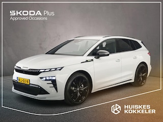Skoda Enyaq 85X RS 340pk Automaat Trekhaak, Adaptive cruise control, LED matrix koplampen, Achteruitrijcamera, Elektrische achterklep, Navigatie, Stuurwiel verwarmd