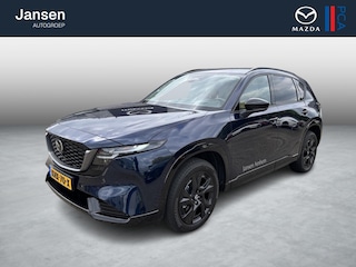 Mazda CX-5 2.5 E-SKYACTIV G 141 M HYBRID Homura , Demovoordeel € 1.000-, Tan Leder, Adap.Cruise, Navi, Apple Carplay, 360 Camera, Bose, PDC, HUD, Stoelverwarming/ventilatie, 19" LMV