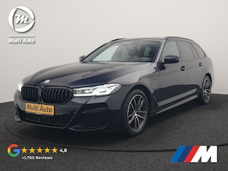 BMW 5-serie Touring 530e M Sport PHEV 293pk Dealer O.H. | Trekhaak Af Fabriek | Adaptive Cruise | Head Up | Laser LED | Harman / Kardon | Camera | Lederen Sportstoelen & Stuur Verwarmd | Sfeerverlichting | Keyless | Blis | Apple Carplay | DAB | 18"L.M | Plug In Hybrid |