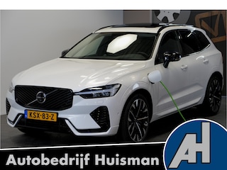 Volvo XC60 2.0 T8 AWD 335kW/456pk Aut8 Recharge Ultra Dark Excl. LUCHTVERING + BOWERS&WILKINS + PANORAMADAK + BLIS + HEAD-UP + PILOT ASSIST + V&A STOEL-&STUURVERWARMING + GOOGLE + STOELVENTILATIE&-MASSAGE + ADAPT.CRUISE + 360 CAMERA + 21" LM-VELGEN!!