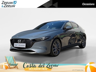 Mazda 3 2.0 e-SkyActiv-G M Hybrid 122 Comfort met Bose | Apple Carplay / Android Auto | Navigatiesysteem | Licht + Regensensor | Elektrisch Verstelbare Bestuurderstoel  | Stoel + Stuurverwarming | Parkeersensoren Voor + Achter | Camera Achter | 18"Lichtmetalen velgen | Lederen Bekleding | Cruise Control Adaptief