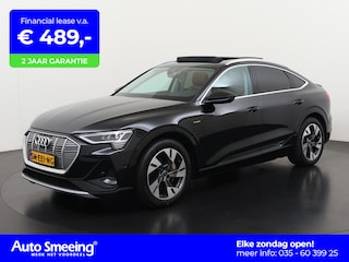 Audi E-tron 55 quattro S-Line 95 kWh | SOH 98% | Panoramadak | Leder | Head Up | Trekhaak | Zondag Open!