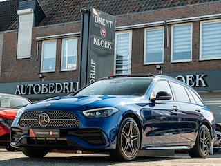 Mercedes-Benz C-klasse Estate 300 e AMG Line PANO HUD MEMORY STOELEN LEDER STOELVERW EN KOEL BOMVOL!!