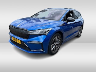 Skoda Enyaq iV 60 Sportline / Trekhaak / Camera / Leer&Alcantara / Keyless / 20'' / CarPlay / Matrix LED / Stoelverwarming 4x / Dodehoek / DAB / ACC