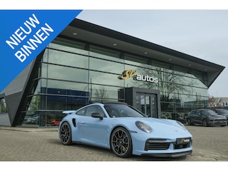 Porsche 911 3.8 Turbo S 650pk Panoramadak Burmester Keramisch PTS Gulfblauw NLauto Noselift PDCC Sportuitlaat