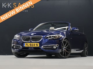 BMW 2-serie Cabrio 218i High Executive [GROOT NAVIGATIE, STOELVERWARMING, STUURVERWARMING, VOL LEDER, CAMERA, LED, COMFORT ACCESS, PDC V+A, CRUISE CONTROL, CLIMATE CONTROL, BLUETOOTH, NIEUWSTAAT]
