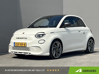 Abarth 500 Turismo 42 kWh / Accu SoH 98,43 % / CCS snel laden / Panorama dak / Navigatie / Sportstoelen / Climate Control / Apple Carplay Android / 18" LM wielen /