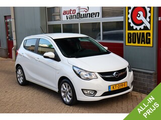 Opel Karl 1.0 ecoFLEX Innovation automaat O.a: Stoel- / Stuur verwarming, Leder, Carplay, Clima, Cruise, Pdc, Dab, etc..  Rijklaar! All-in prijs!