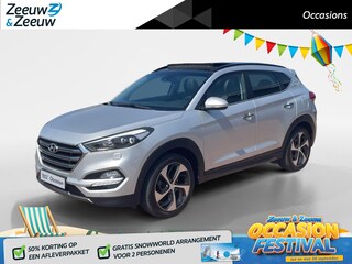 Hyundai Tucson 1.6 T-GDi Premium 4WD *Automaat*Navi+Camera*Schuif/kanteldak*Climate Control*Stoel verwarming/ventilatie*Parc Assist*LM.Velgen*Nette auto!