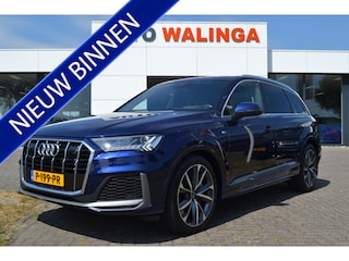 Audi Q7 55 TFSI e quattro S-Line , el. trekhaak, HUD, Leer, stoelverw. v+a, 21" incl. zgan all-season.