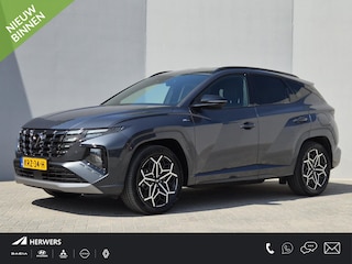 Hyundai Tucson 1.6 T-GDI PHEV N Line 4WD / SOH 100% / Fabrieksgarantie tot 05-2027 / Dealer onderhouden / Trekgewicht 1.350 kg / Stuur- Stoel & Achterbank verwarming / Rondomzicht camera / Elektrische achterklep / Stoelventilatie /
