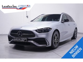 Mercedes-Benz C-klasse Estate 200 Launch Edition AMG Line NAP 1e eigen. nw.prijs:63750.- Navigatie premium-pack wegklapbare-trekhaak electrische-achterklep electrisch verstelbare voorstoelen met memo private-glas ECC led-verlichting ACC 360-camera DAB-ontvangst kevlar-inlegdelen stoelverwarming APPLE-carplay