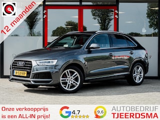 Audi Q3 1.4 TFSI CoD Sport S Line Edition | 3x S-Line | Trekhaak (wegklapbaar) | LED Koplampen | Stoelverwarming | Elektrische Kofferklep | Climate Control | Cruise Control | Parkeersensoren | Daytona Metallic Lak | 18'' Lichtmetalen Velgen |
