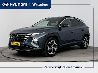 Hyundai Tucson 1.6 T-GDI HEV PREMIUM | TREKGEWICHT 1650 KG | LEDER | CLIMA | CRUISE | 360 CAMERA | NAVI | 19'' LM VELGEN | STOEL- & STUURVERWARMING | PRIVACY GLASS |