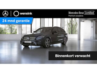 Mercedes-Benz C-klasse Estate 180 Business Solution AMG | Panoramadak | Night pakket | Trekhaak | Zadelbruin interieur |