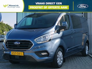 Ford Transit Custom 300 2.0 TDCI L2H1 Limited DC 170 PK | Automaat | 5 Zits | Trekhaak | 2 Schuifdeuren | Leder stoelen |