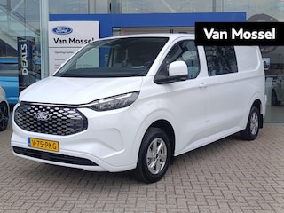 Ford Transit Cust. 320 L2H1 Limited 71 kWh DC | Bel voor beschikbaarheid! | 136PK | Adaptieve Cruise | Dodehoeksensoren | 360-graden camera | Trekhaak | 5-zits | Navigatie | Direct beschikbaar! | 2 AGM-accu's