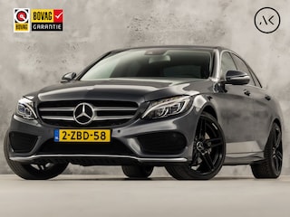 Mercedes-Benz C-klasse 180 AMG Sport 156Pk Automaat (NAVIGATIE, LEDER, GETINT GLAS, ELEK SPORTSTOELEN, CRUISE, LED KOPLAMPEN, NIEUWSTAAT)